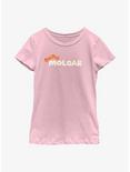 Pui Pui Molcar Logo Youth Girls T-Shirt, PINK, hi-res