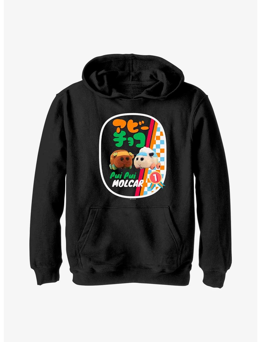 Pui Pui Molcar Choco And Abbey Youth Hoodie, BLACK, hi-res