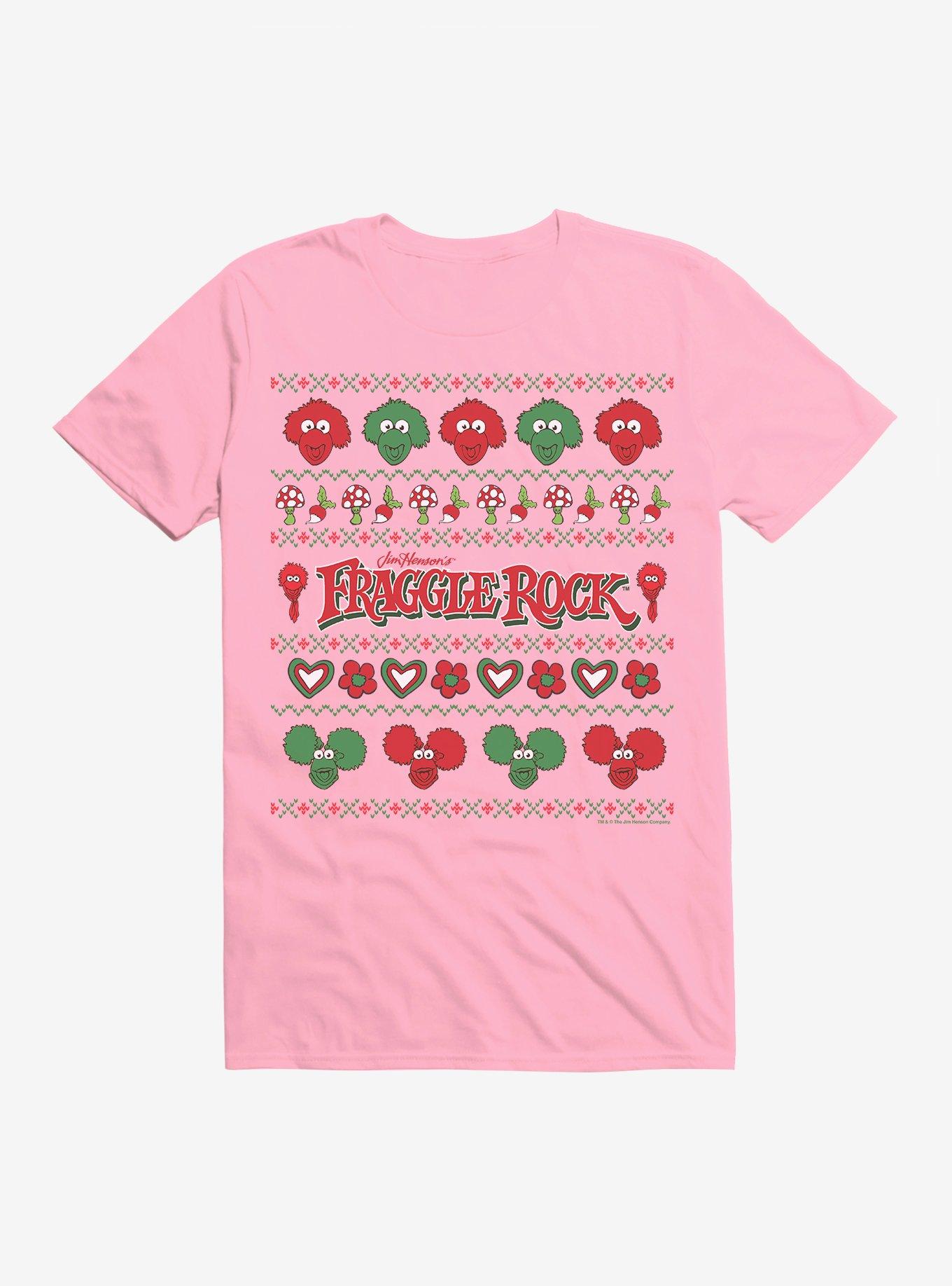 Jim Henson's Fraggle Rock Ugly Christmas Sweater Pattern T-Shirt