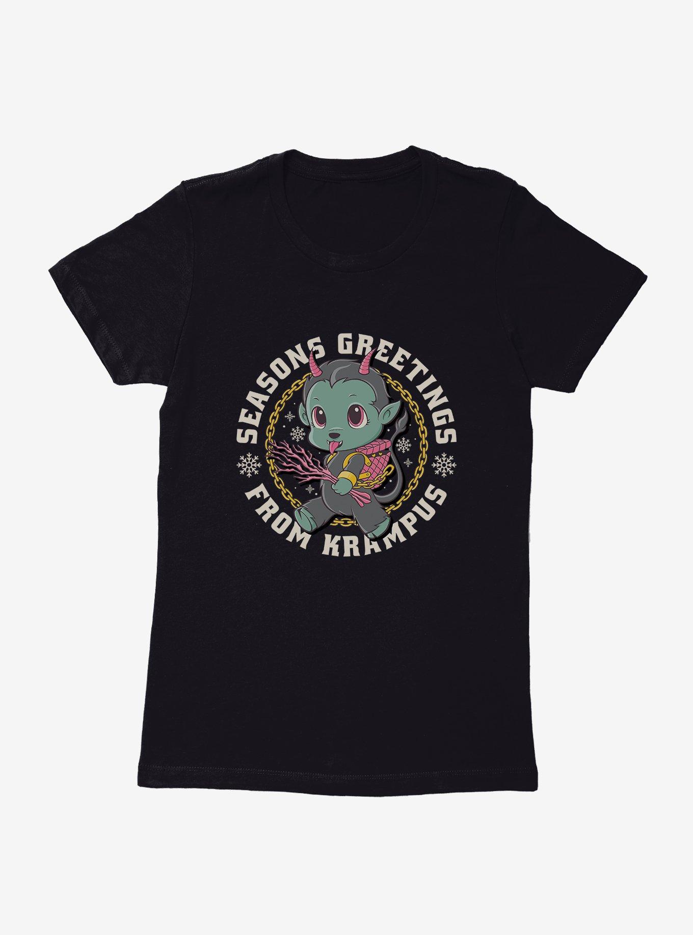 Season's Greetings From Krampus Chibi Womens T-Shirt, , hi-res