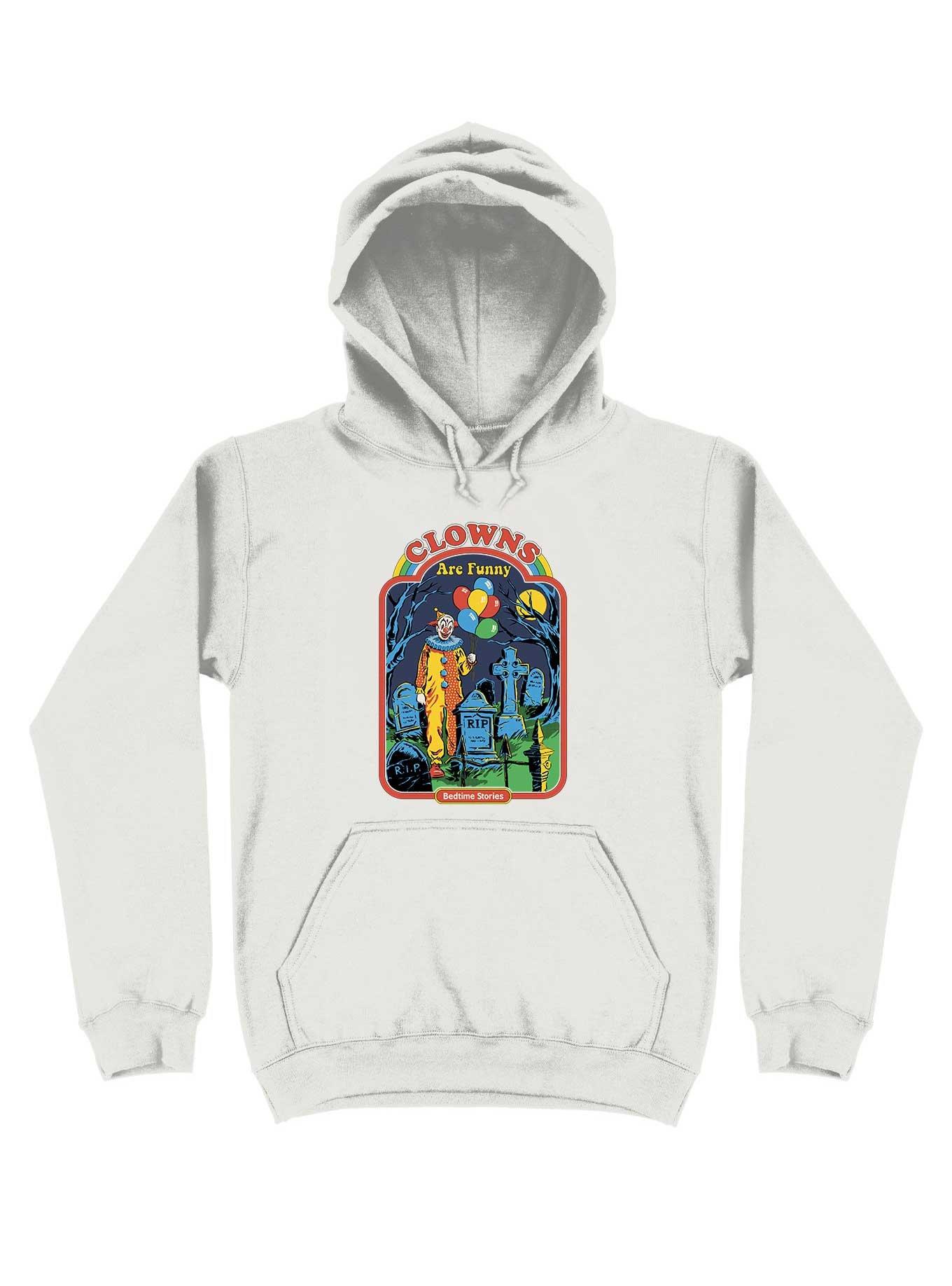 Clowns Are Funny Hoodie By Steven Rhodes - WHITE | Hot Topic