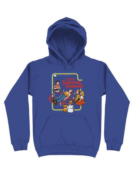 Let s Summon Demons Hoodie By Steven Rhodes BLUE Hot Topic