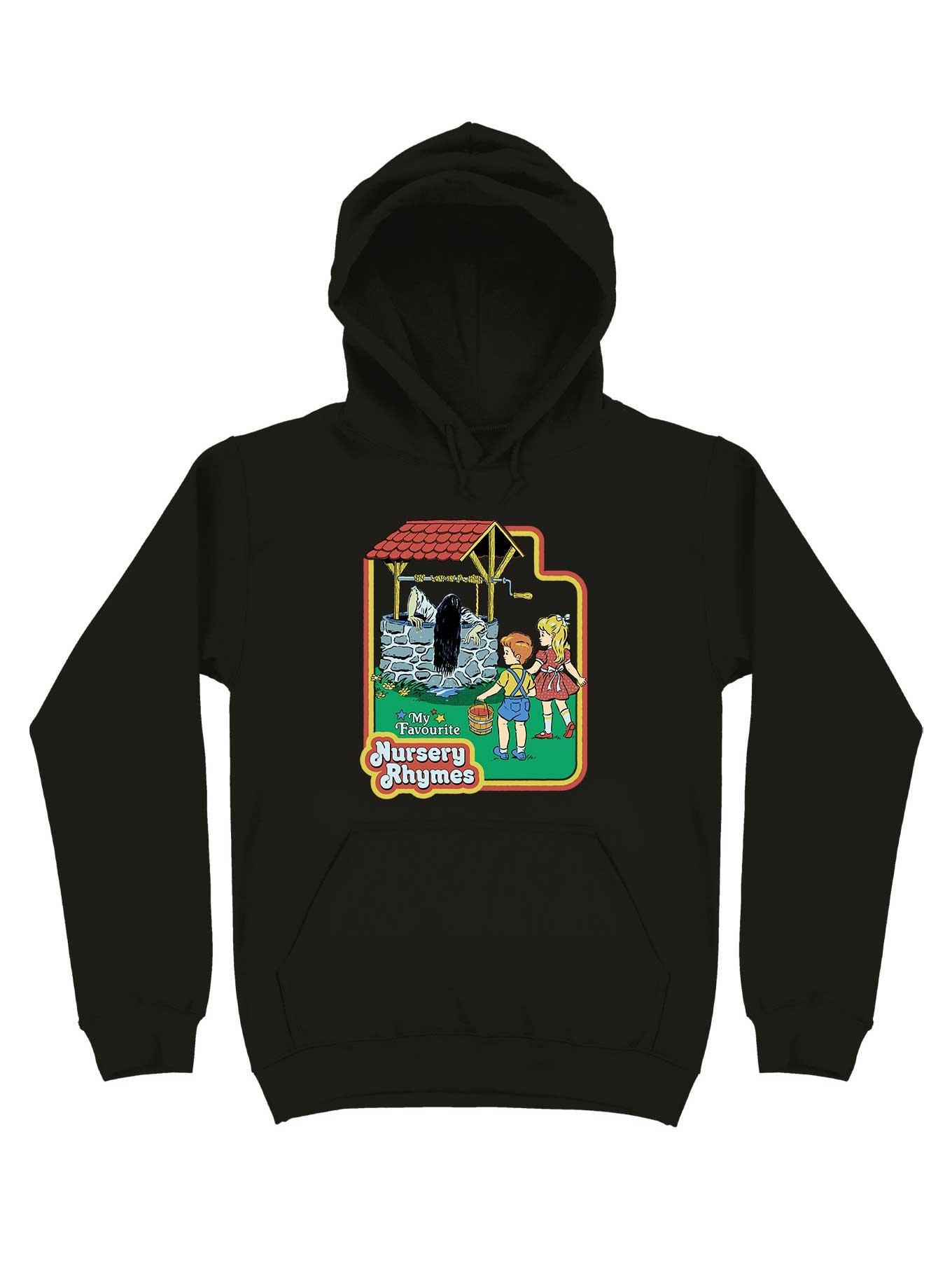 My Favourite Nursery Rhymes Hoodie By Steven Rhodes, BLACK, hi-res