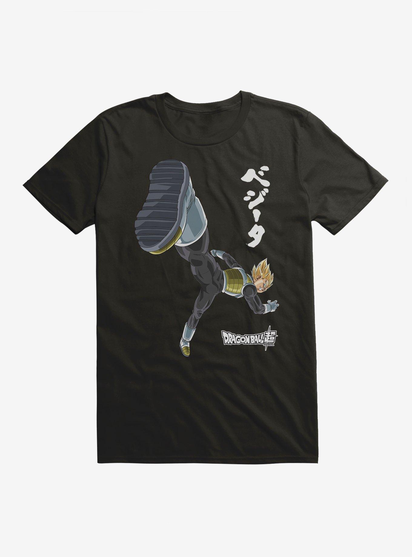 Dragon Ball Super Vegeta Kick T-Shirt, BLACK, hi-res