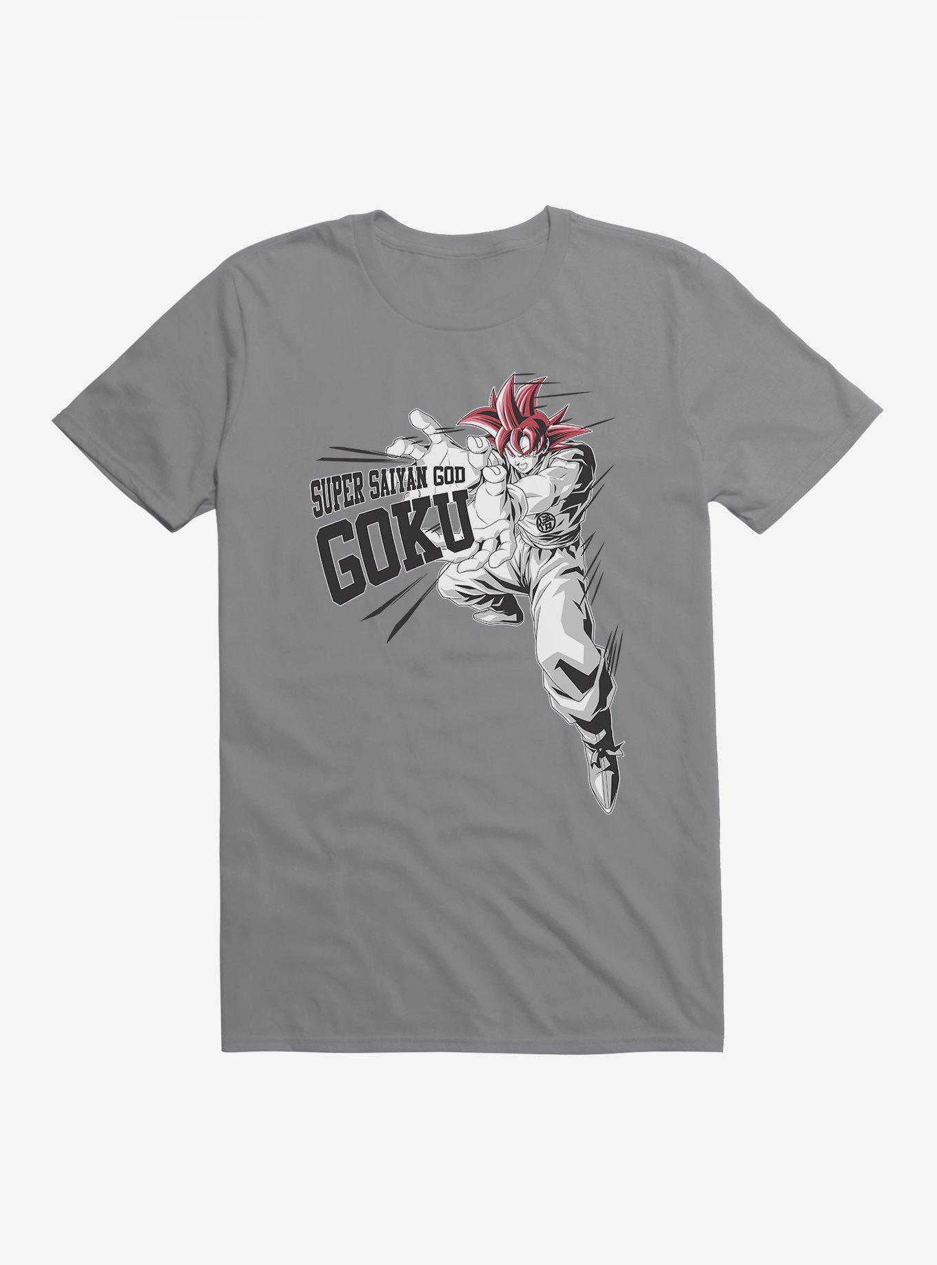 Dragon Ball Super Super Saiyan God Goku T-Shirt, STORM GREY, hi-res