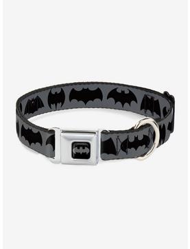 DC Comics Justice League Bat Logo Transitions Seatbelt Buckle Pet Collar, , hi-res