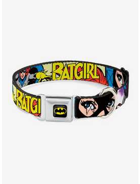 DC Comics Justice League Batgirl In Action Seatbelt Buckle Pet Collar, , hi-res