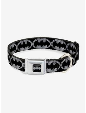 DC Comics Justice League Batman Shield Seatbelt Buckle Pet Collar, , hi-res