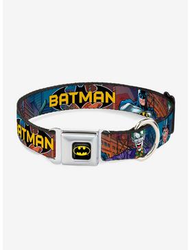 DC Comics Justice League Batman Villains2 Cityscape Seatbelt Buckle Pet Collar, , hi-res
