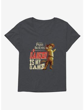 Puss In Boots Danger Is My Game Girls T-Shirt Plus Size, , hi-res