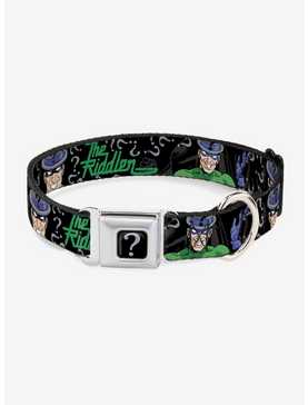 DC Comics Justice League The Riddler Batman Seatbelt Buckle Pet Collar, , hi-res