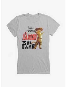 Puss In Boots Danger Is My Game Girls T-Shirt, , hi-res