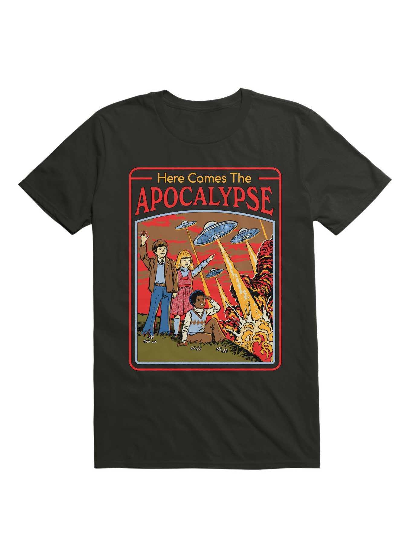 Here Comes The Apocalypse T-Shirt By Steven Rhodes, , hi-res