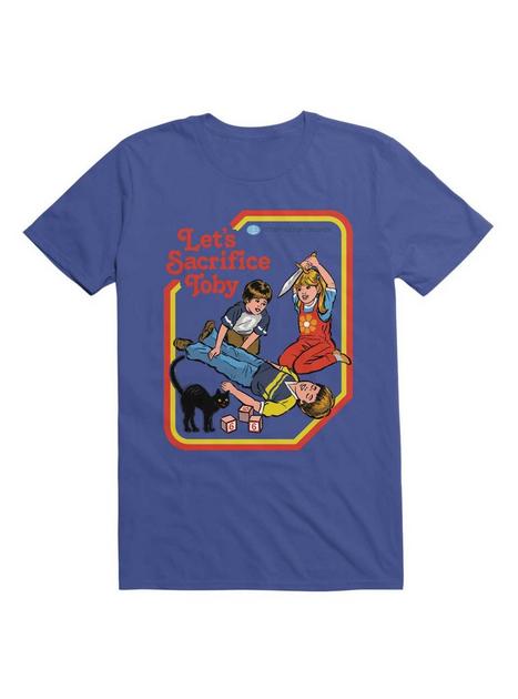 Let's Sacrifice Toby T-Shirt By Steven Rhodes - BLUE | Hot Topic