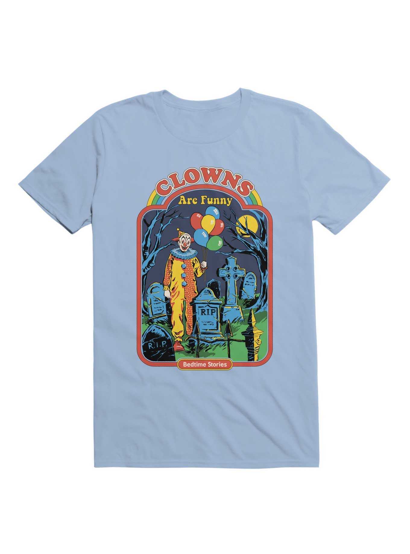 Clowns Are Funny T-Shirt By Steven Rhodes, , hi-res