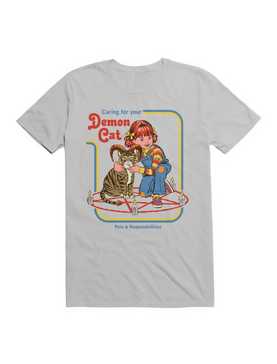 Caring for your Demon Cat T-Shirt By Steven Rhodes, , hi-res