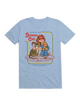Caring for your Demon Cat T-Shirt By Steven Rhodes, , hi-res