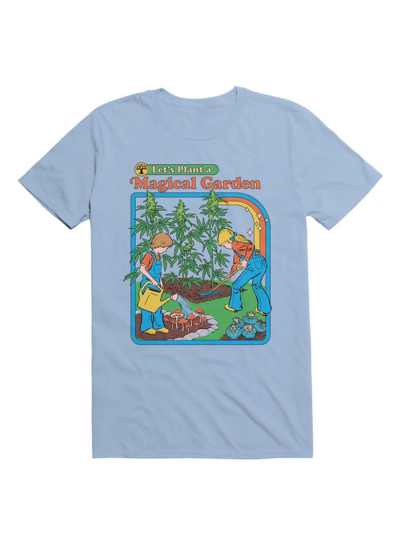 Magical Garden T-Shirt By Steven Rhodes, LIGHT BLUE, hi-res