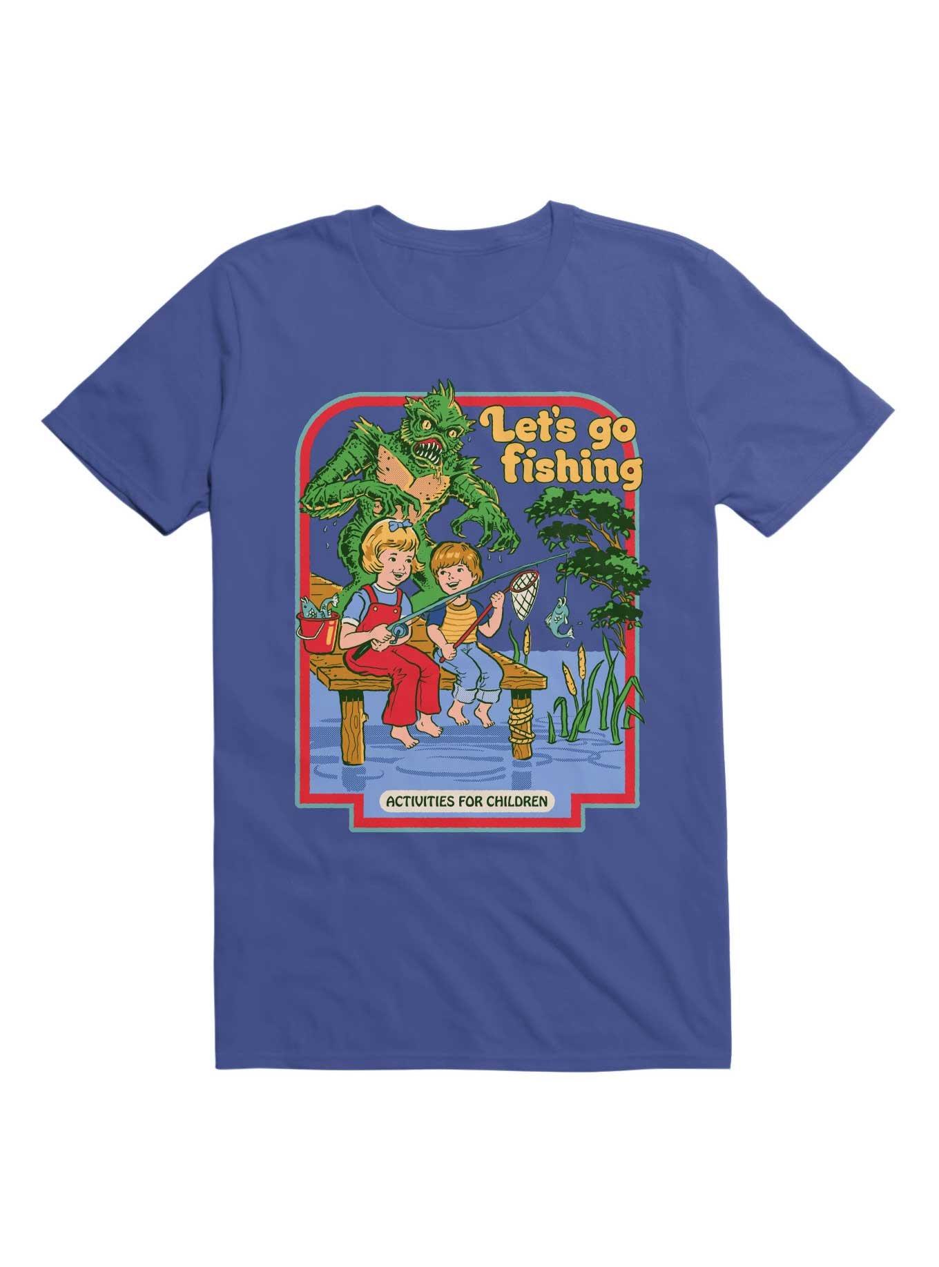 Steven Rhodes Let's Go Fishing Graphic T-Shirt For Men 8Ball