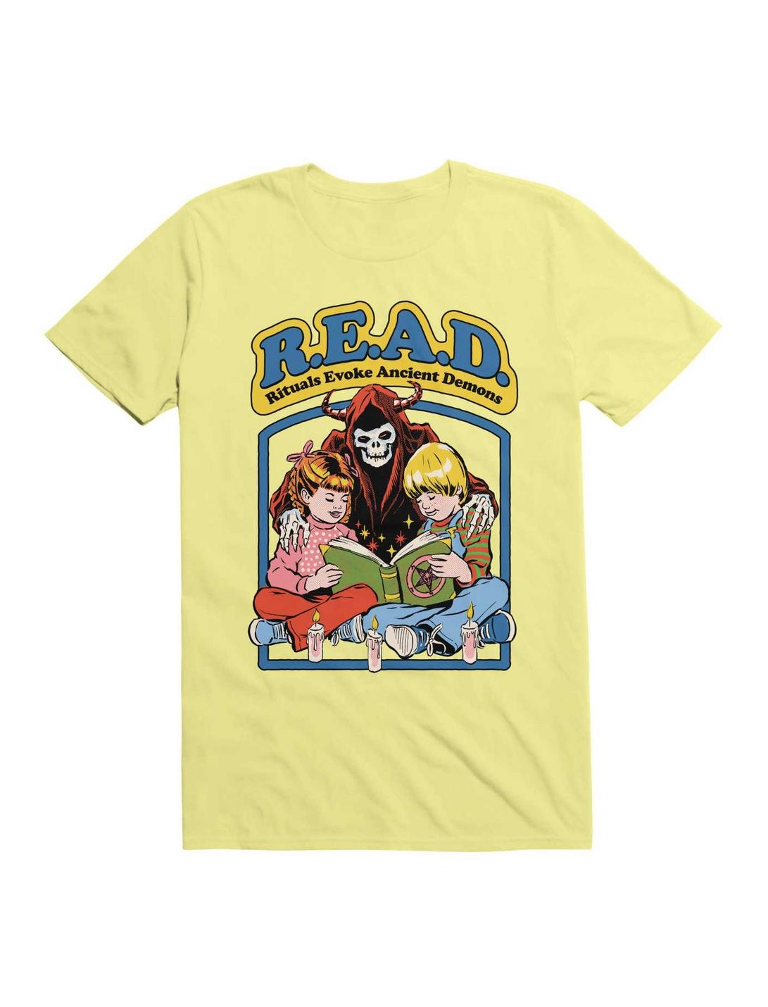 R.E.A.D. T-Shirt By Steven Rhodes, CORN SILK, hi-res