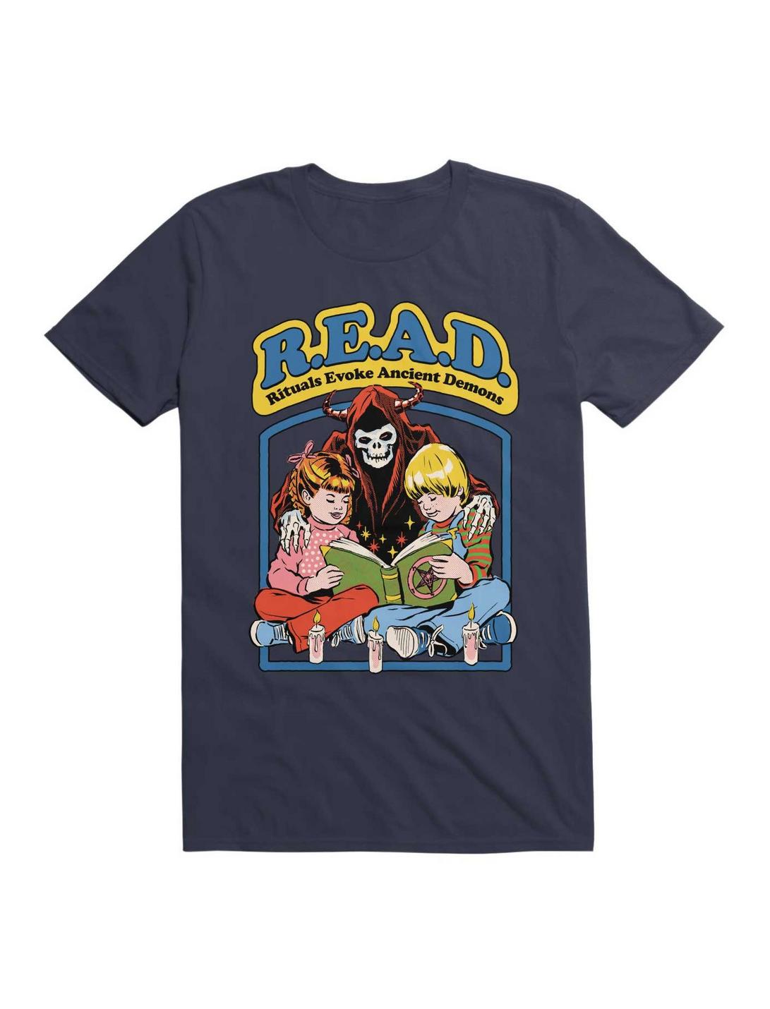 R.E.A.D. T-Shirt By Steven Rhodes, NAVY, hi-res