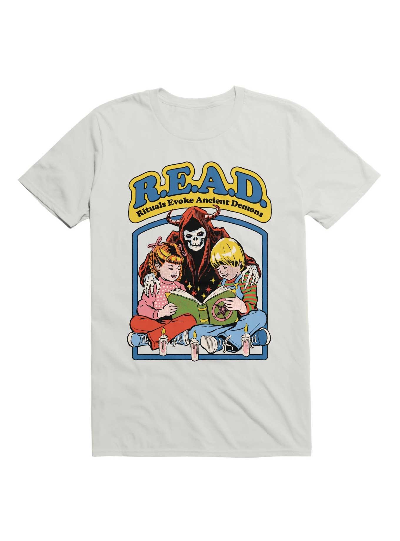 R.E.A.D. T-Shirt By Steven Rhodes, WHITE, hi-res