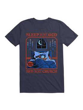 Sleep is my God T-Shirt By Steven Rhodes, , hi-res