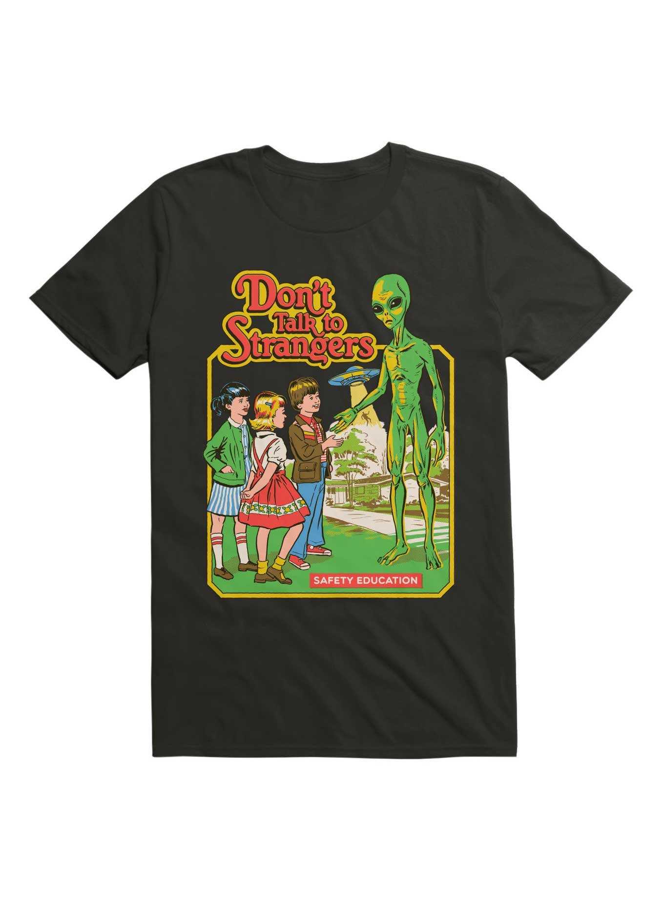 Don't Talk to Strangers T-Shirt By Steven Rhodes, , hi-res