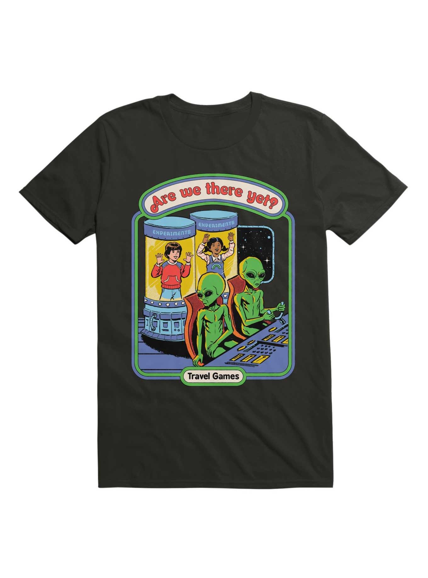 Are We There Yet? T-Shirt By Steven Rhodes, BLACK, hi-res