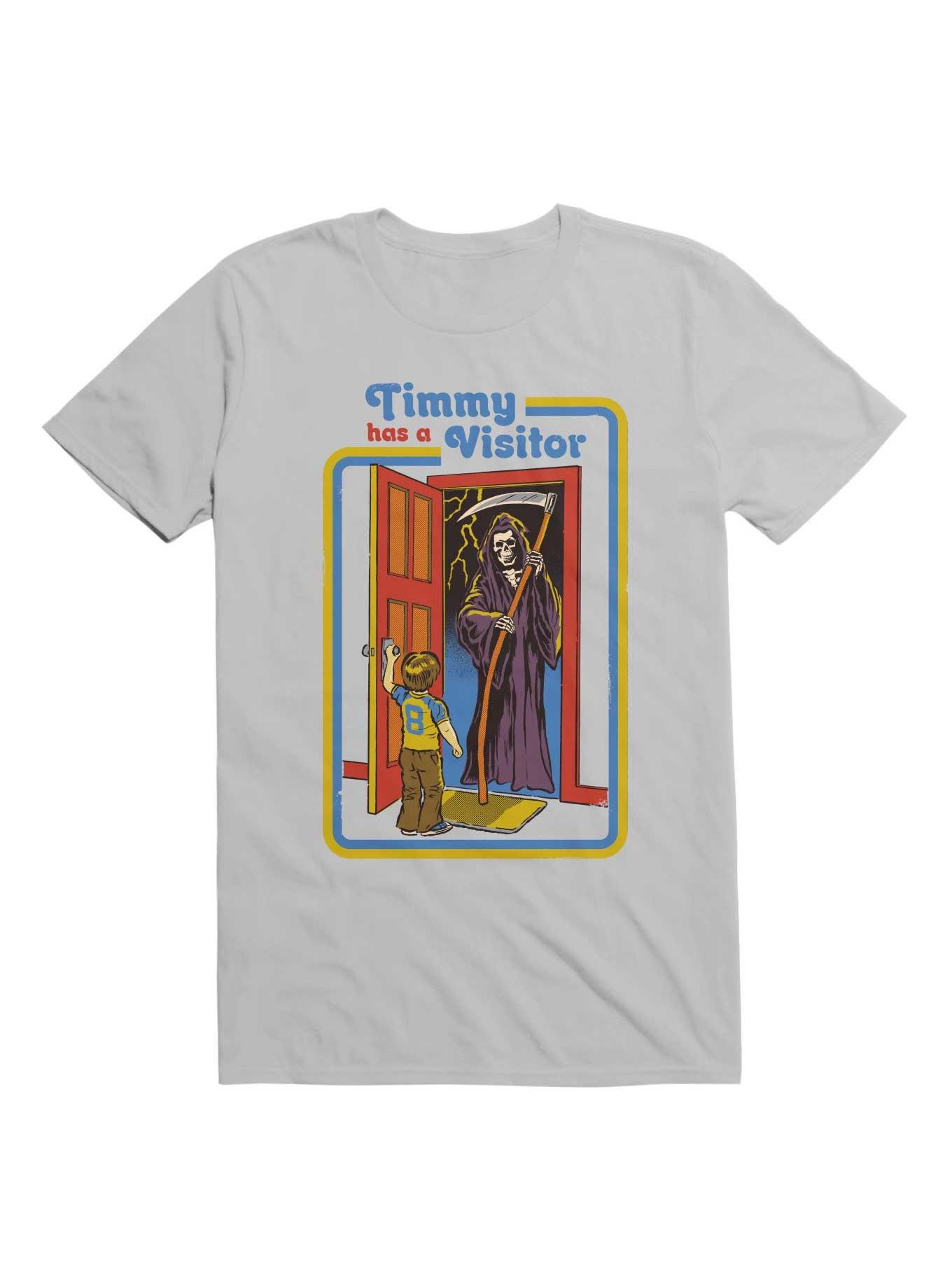 Timmy has a Visitor TShirt By Steven Rhodes GREY Hot Topic