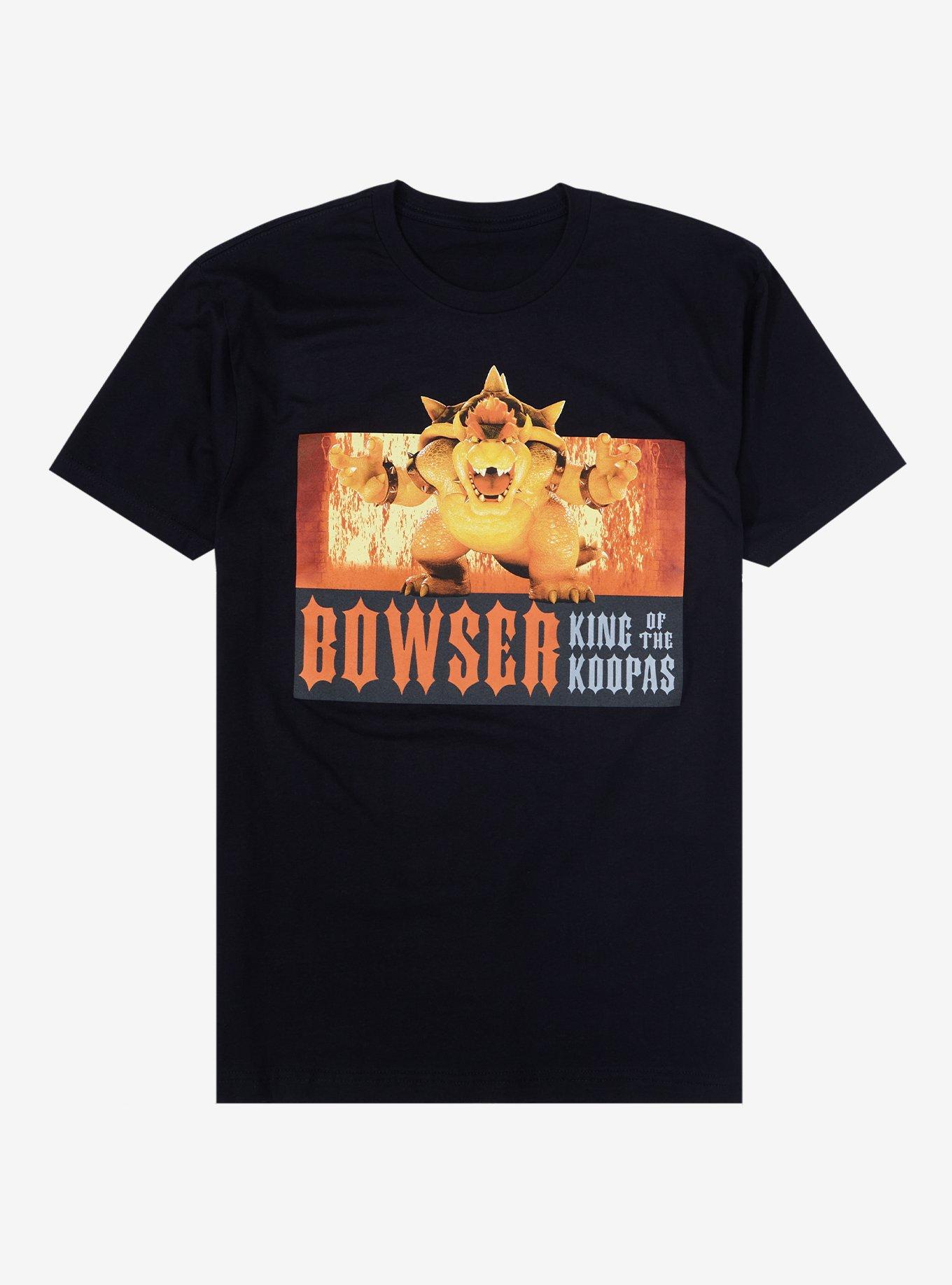 The Super Mario Bros. Movie Bowser T-Shirt, BLACK, hi-res