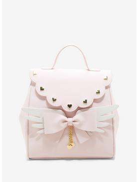 Pink Kawaii Bow Wings Mini Backpack, , hi-res