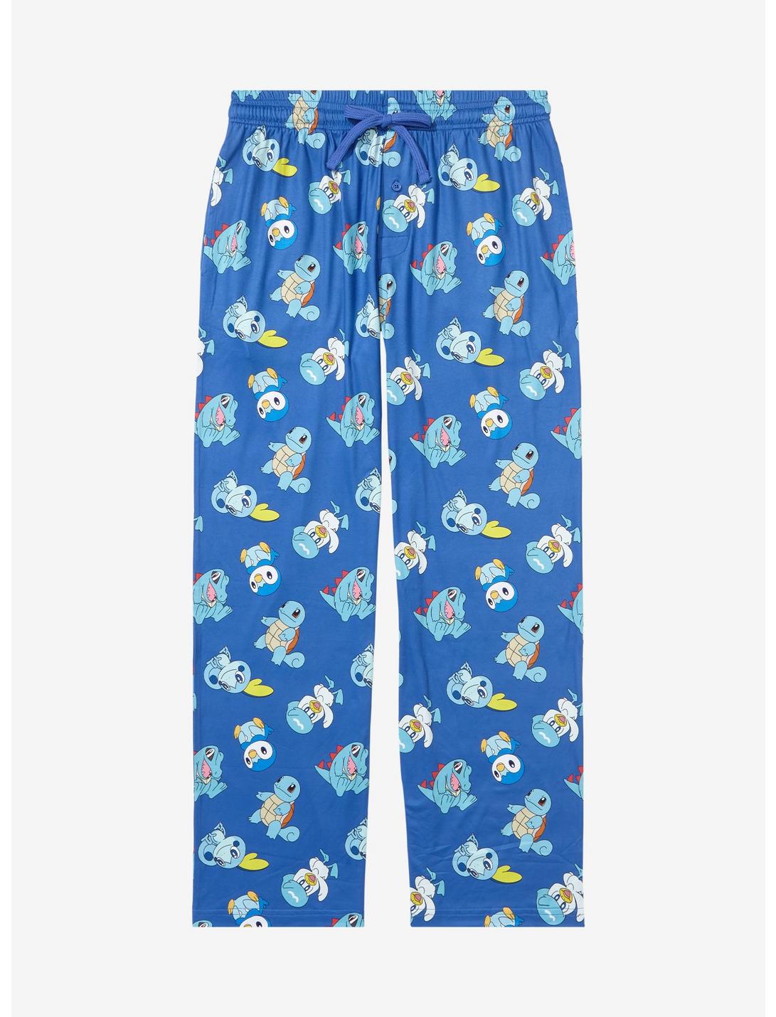 Pokémon Water Type Allover Print Plus Size Sleep Pants - BoxLunch Exclusive, BLUE, hi-res