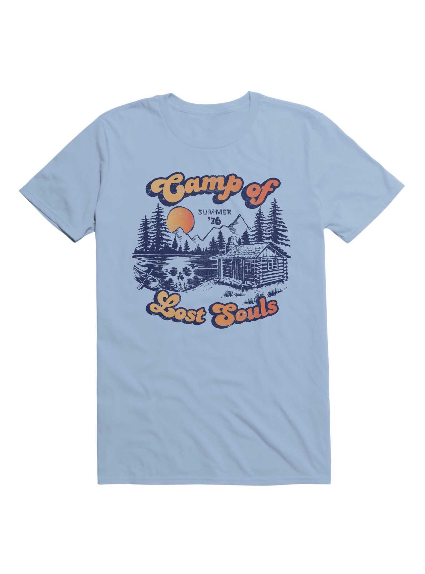 Camp of Lost Souls T-Shirt By Steven Rhodes, LIGHT BLUE, hi-res