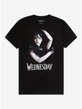 Wednesday Nevermore Academy Dance Portrait T-Shirt, BLACK, hi-res