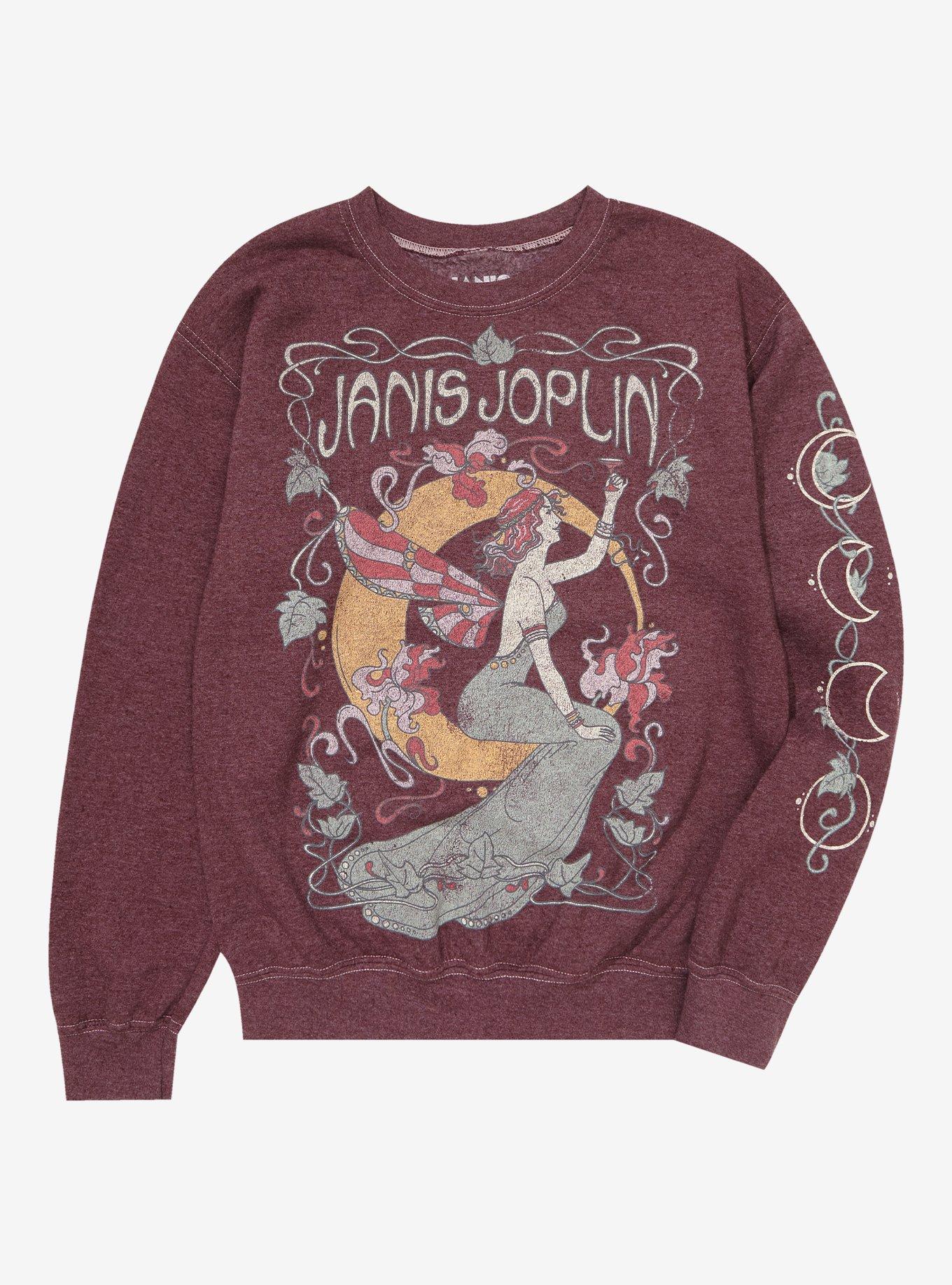 Janis Joplin Groovy Fairy Girls Sweatshirt, BURGUNDY, hi-res