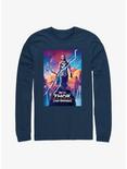 Marvel Thor: Love and Thunder Valkyrie Movie Poster Long-Sleeve T-Shirt, NAVY, hi-res