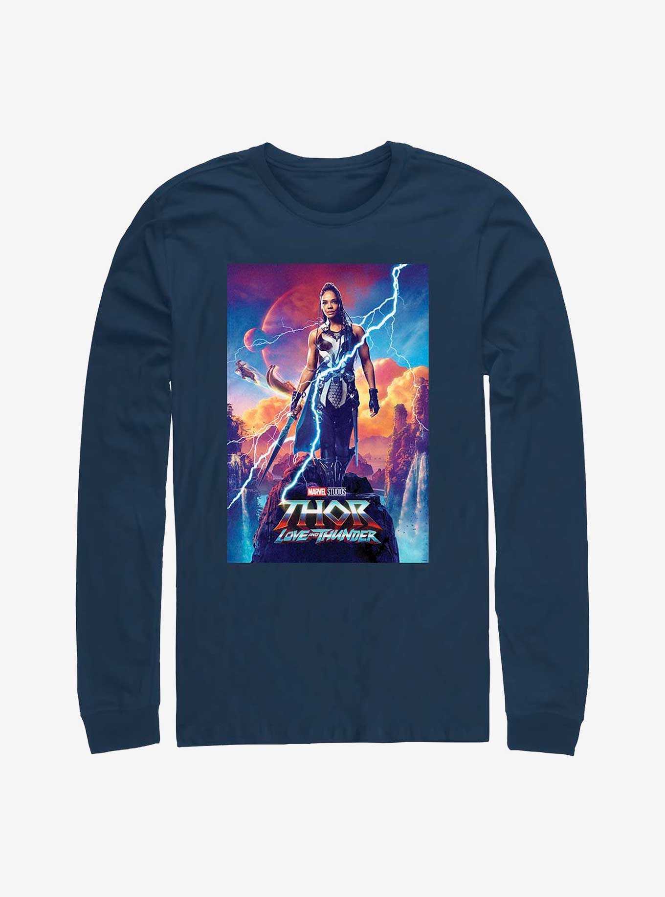 Marvel Thor: Love and Thunder Valkyrie Movie Poster Long-Sleeve T-Shirt, , hi-res