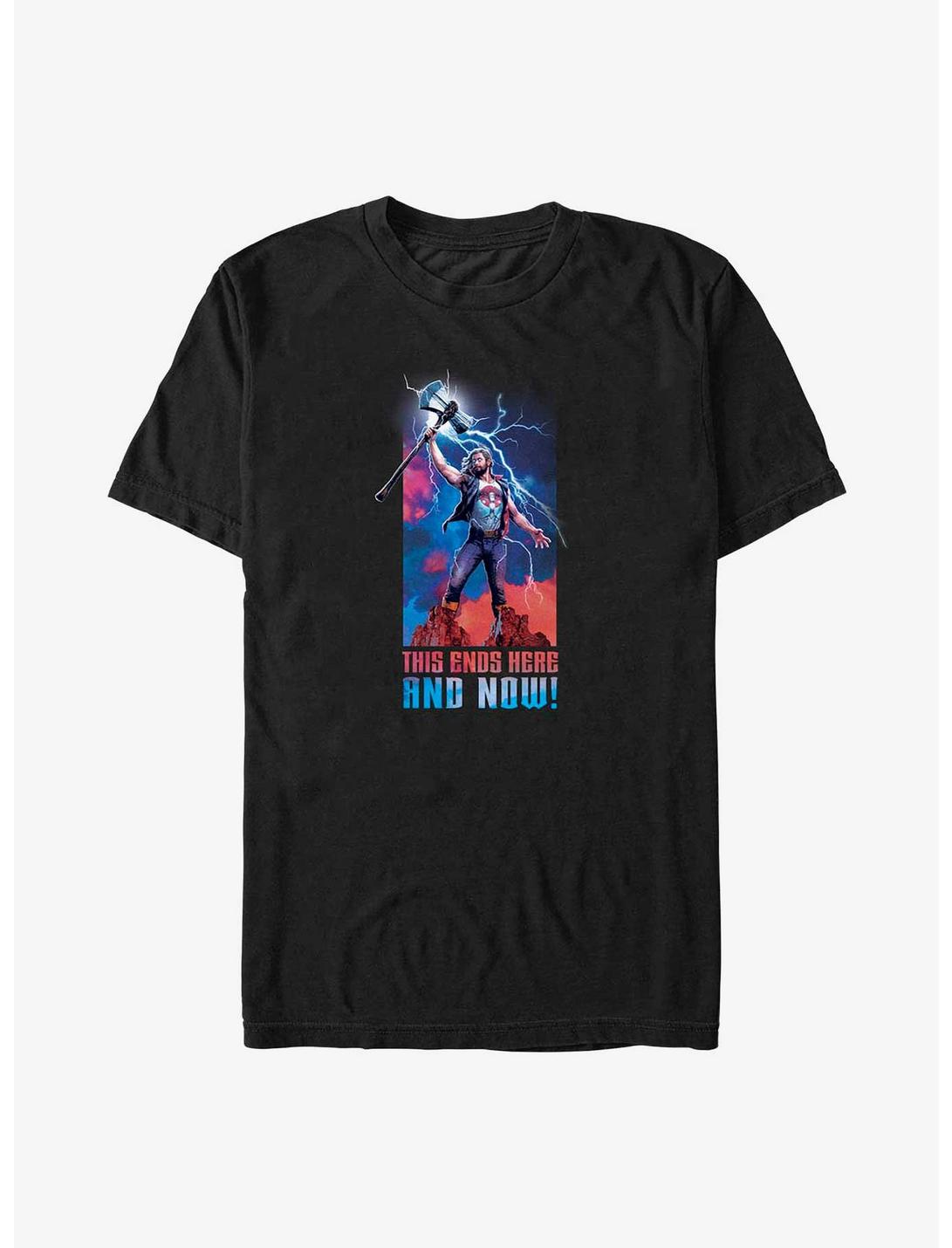 Marvel Thor: Love and Thunder Ends Here and Now T-Shirt, BLACK, hi-res