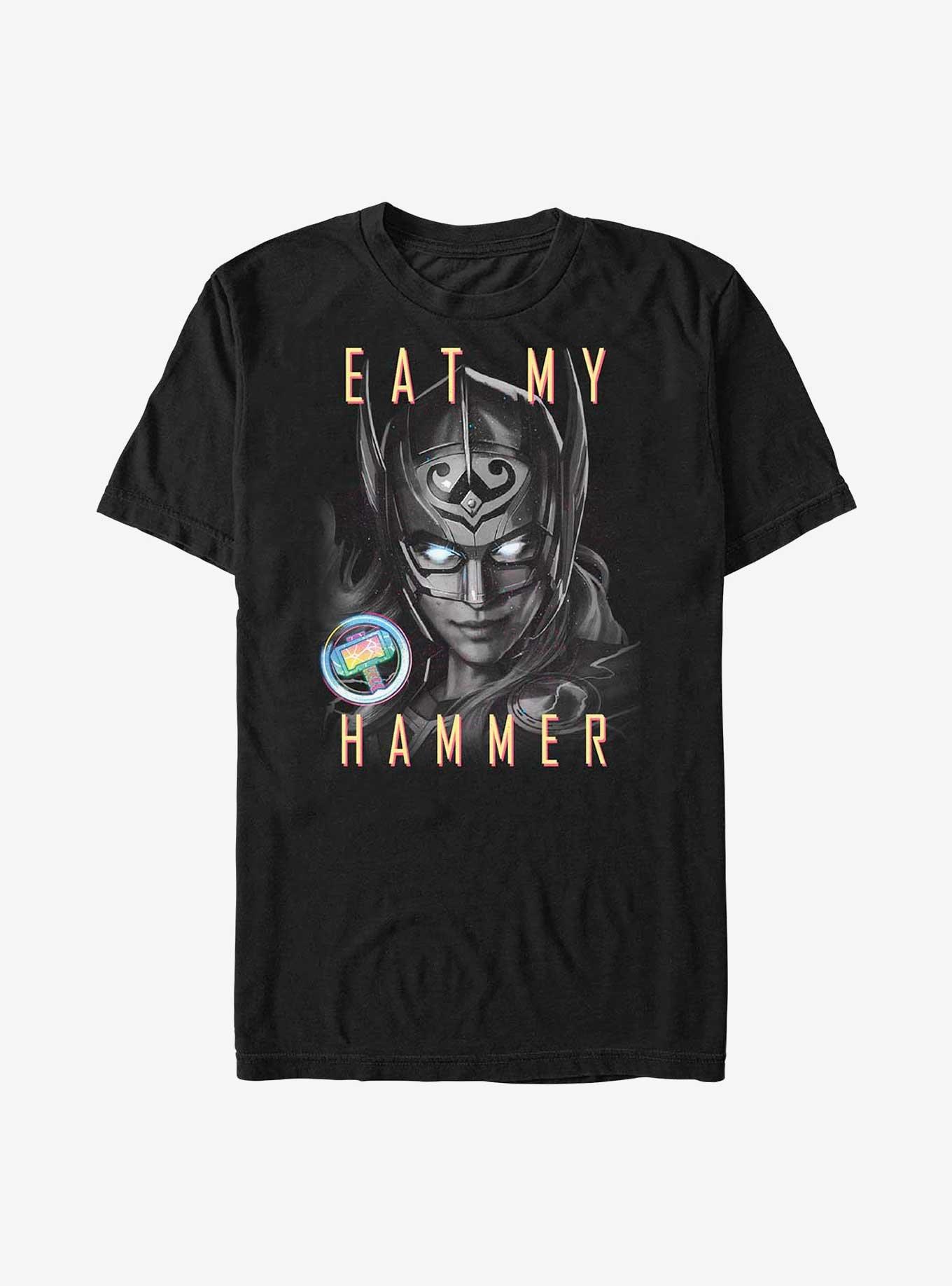 Marvel Thor: Love and Thunder Eat My Hammer Dr. Jane Foster Portrait T-Shirt, , hi-res