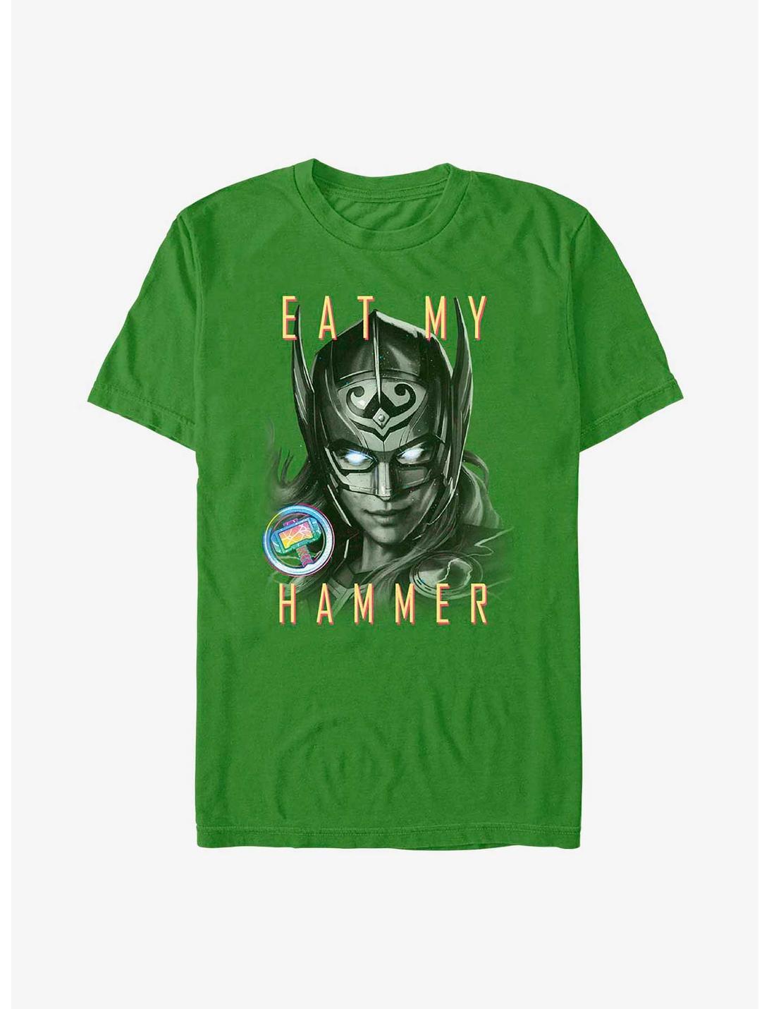 Marvel Thor: Love and Thunder Eat My Hammer Dr. Jane Foster Portrait T-Shirt, KELLY, hi-res