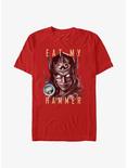 Marvel Thor: Love and Thunder Eat My Hammer Dr. Jane Foster Portrait T-Shirt, RED, hi-res