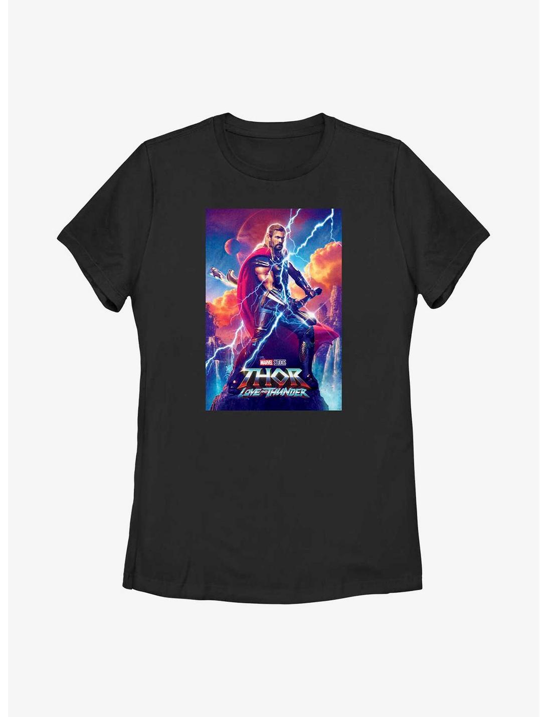 Marvel Thor: Love and Thunder Asgardian Movie Poster Womens T-Shirt, BLACK, hi-res