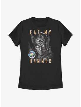 Marvel Thor: Love and Thunder Eat My Hammer Dr. Jane Foster Portrait Womens T-Shirt, , hi-res