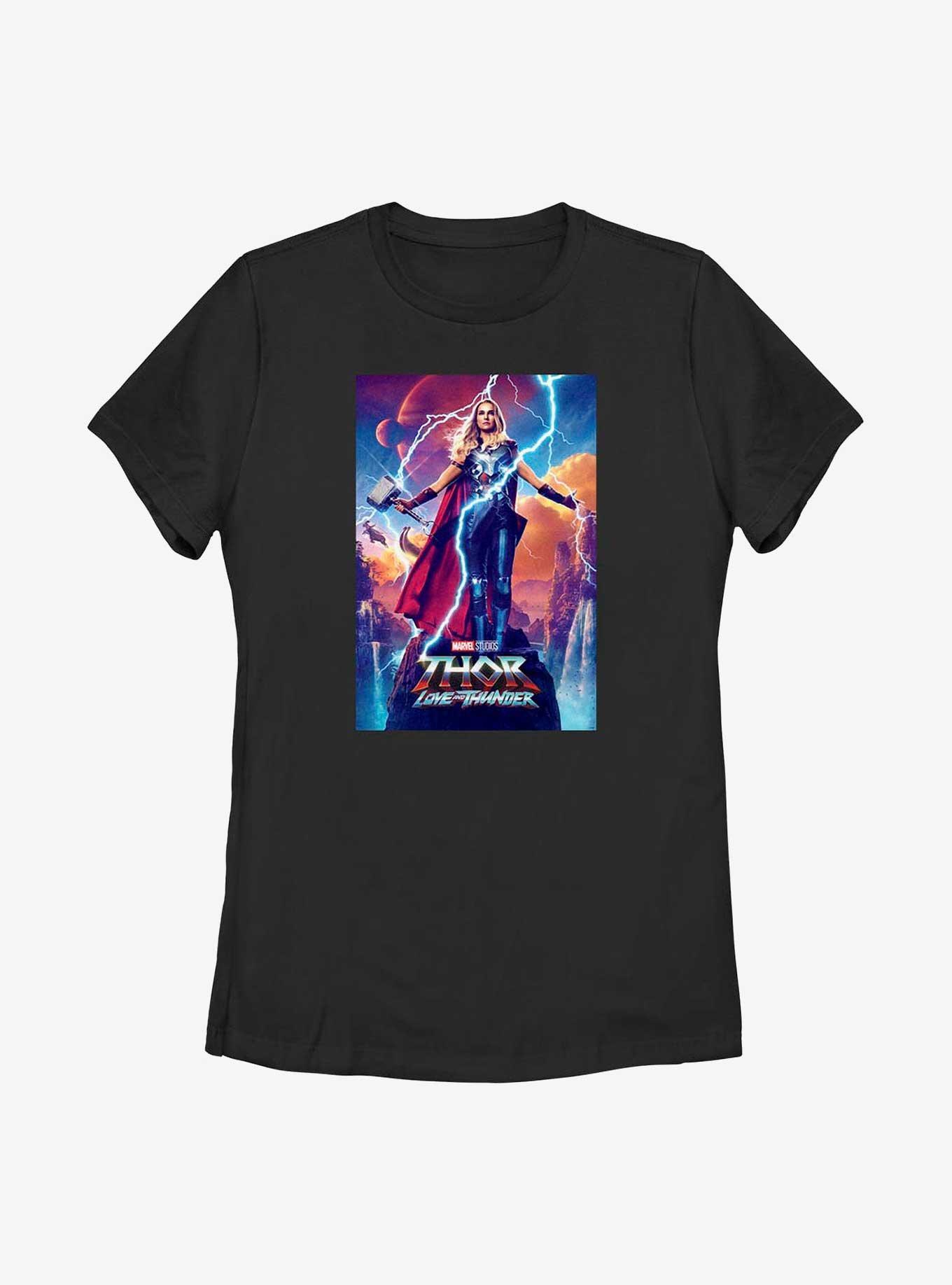 Marvel Thor: Love and Thunder Mighty Thor Movie Poster Womens T-Shirt, , hi-res
