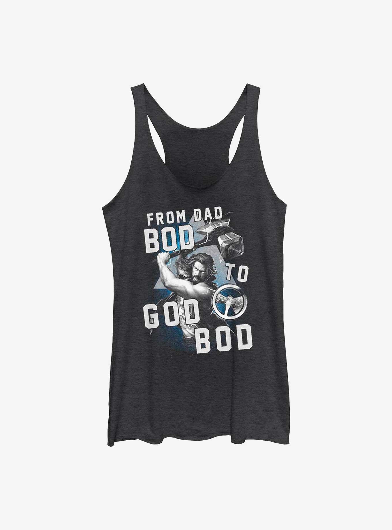 Marvel Thor: Love and Thunder From Dad Bod To God Bod Womens Tank Top, , hi-res