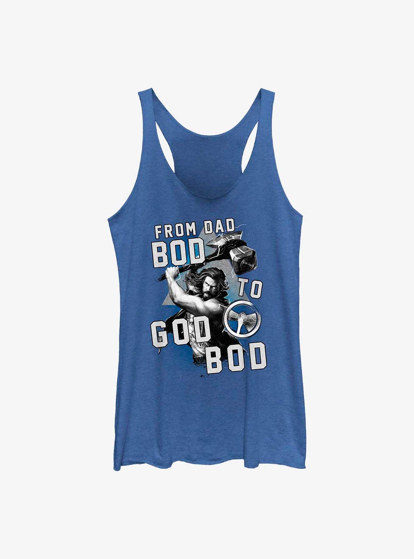 Marvel Thor: Love and Thunder From Dad Bod To God Bod Womens Tank Top, , hi-res