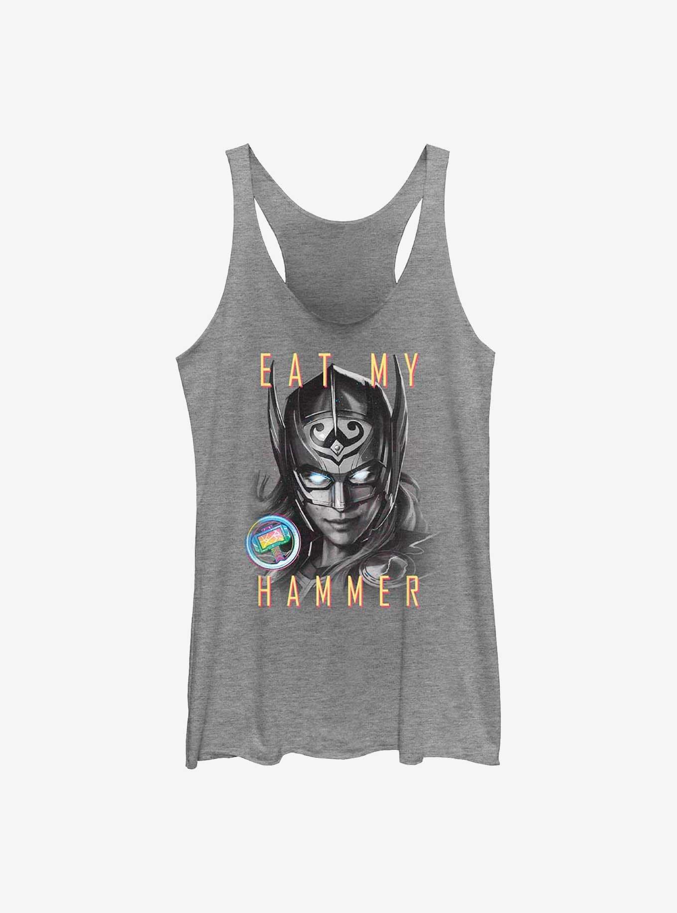 Marvel Thor: Love and Thunder Eat My Hammer Dr. Jane Foster Portrait Womens Tank Top, , hi-res