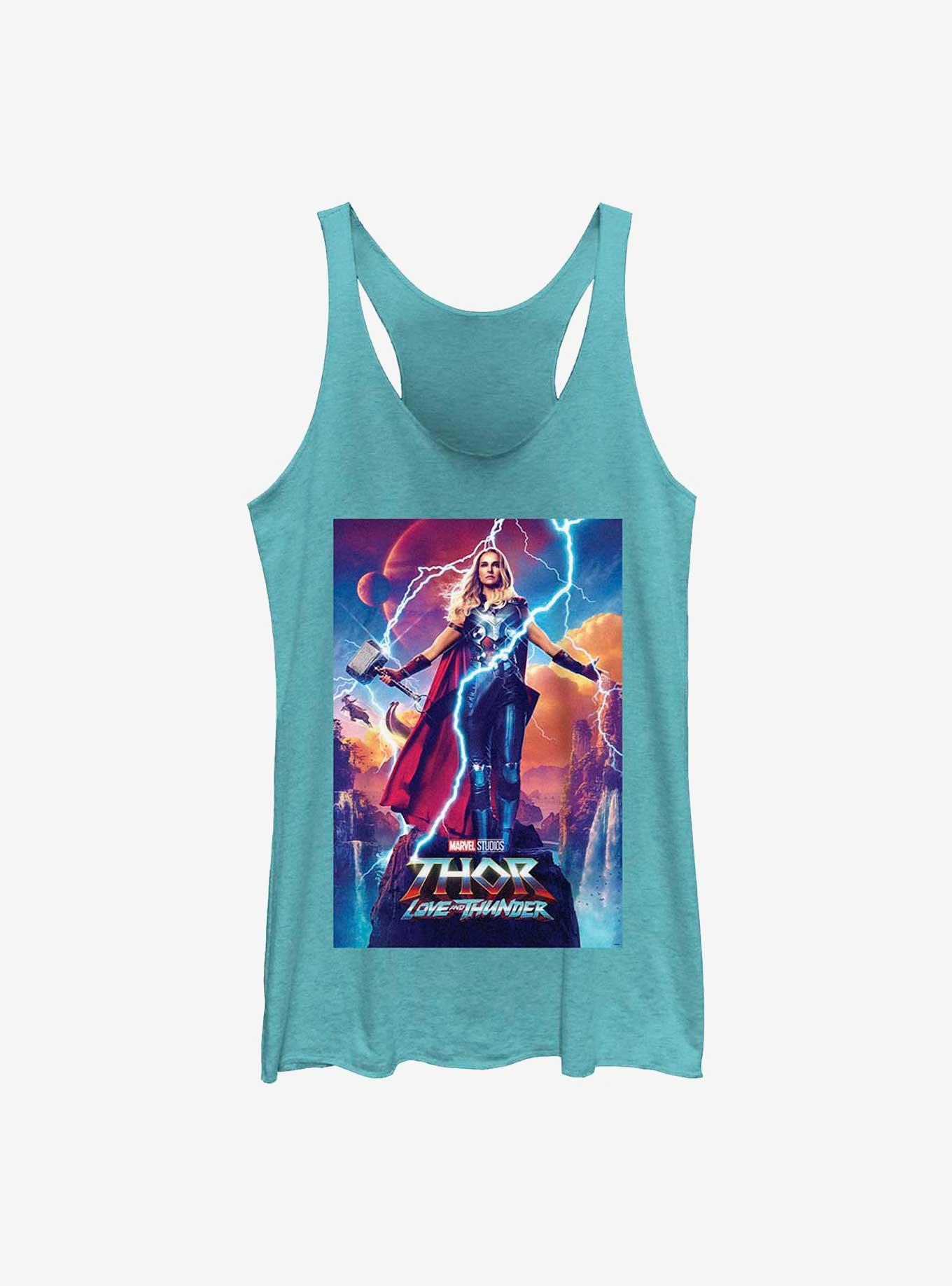 Marvel Thor: Love and Thunder Mighty Thor Movie Poster Womens Tank Top, , hi-res