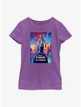 Marvel Thor: Love and Thunder Valkyrie Movie Poster Youth Girls T-Shirt, PURPLE BERRY, hi-res